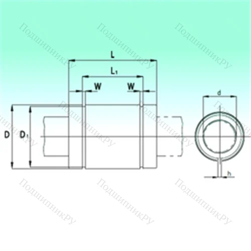Подшипник шариковый линейный KBS 50100