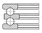 Подшипник  52310 (38310) размер 40x95x58
