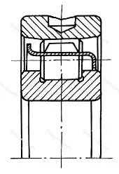 Подшипник  402411 размер 55x140x33