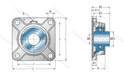 Подшипниковый узел UCFE 210 в Кургане