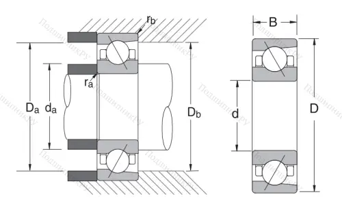 Сверхточный подшипник 7009 CTRSULP 3