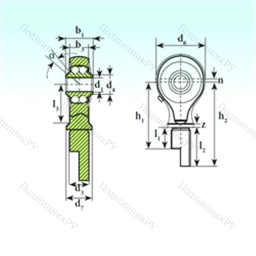 Подшипник шариковый радиальный самоцентрирующийся TSM 10-00 BB-E