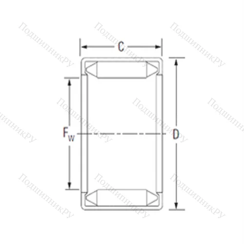 Подшипник игольчатый радиальный 14BM 2016