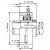 Подшипниковый узел UCFL 208 - Вал: 40 мм Подшипниковый узел UCFL 208 - Вал: 40 мм