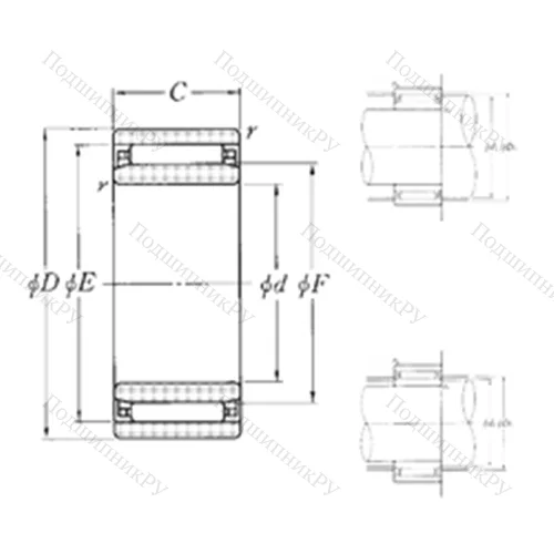 Подшипник игольчатый радиальный