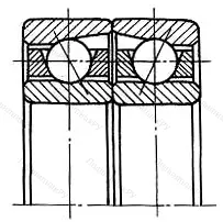 Модификация подшипника 5-366408Е1Ш2 размер 40x110x54