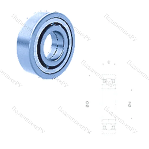 Подшипник шариковый радиально-упорный QJ 209FM/C 3