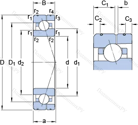 Подшипник 7017 ACE/P 4AL
