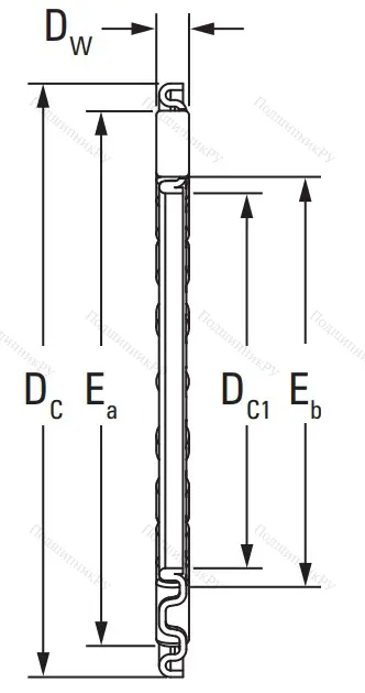 Игольчатый подшипник подшипник AXK 2542
