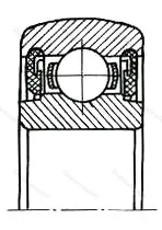 Подшипник  580306 размер 30x72x19 от производителя  ГПЗ-23