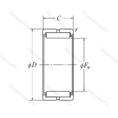 Подшипник игольчатый радиальный RNA 59/28