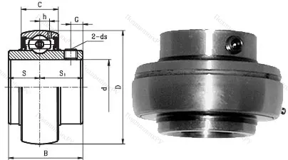 Корпусный подшипник UC 212