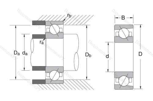 Сверхточный подшипник 7012 A 5TRSULP 3