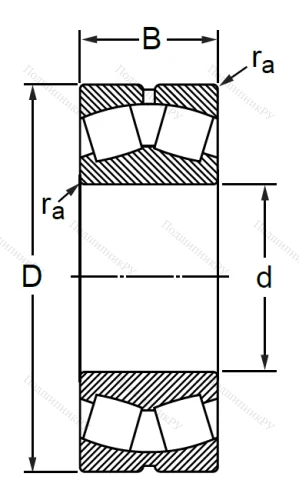 Сферический роликовый подшипник 53530 АН (22230 CW 33) в Кургане