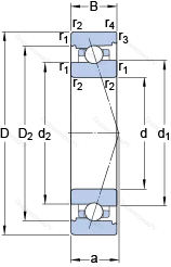 Подшипник 71907 CB/HCP 4A