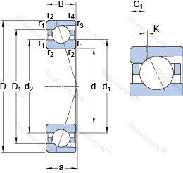 Подшипник 7032 CD/P 4AH 1 в Кургане