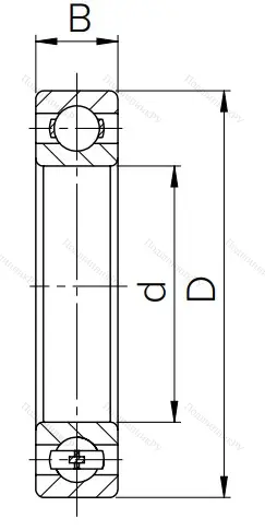 Шариковый однорядный подшипник 6-209 А