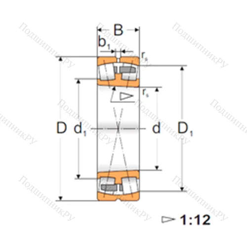 Подшипник роликовый радиальный самоцентрирующийся 22315K