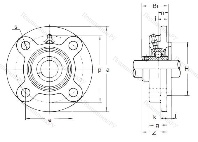 Подшипниковый узел UCFC 209 ASAHI