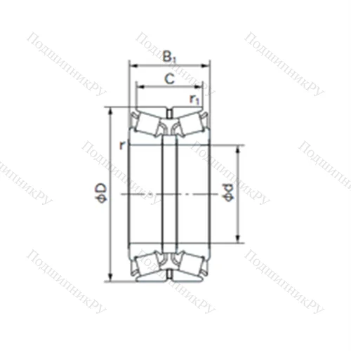 Подшипник роликовый радиально-упорный 240KBE 030