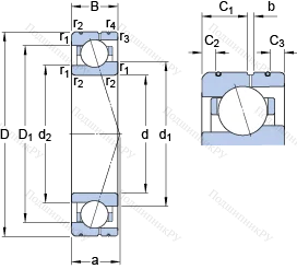 Подшипник 71906 CE/HCP 4AL