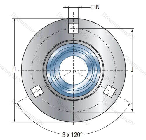 Подшипниковый корпус PF 204