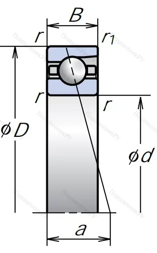 Сверхточный подшипник 7904 CTRDULP 3