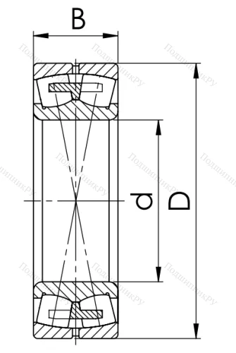 Сферический роликовый подшипник 3528 АМН (22228 MBW 33) в Кургане