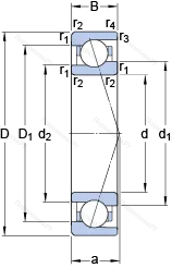 Подшипник 71903 CE/P 4A