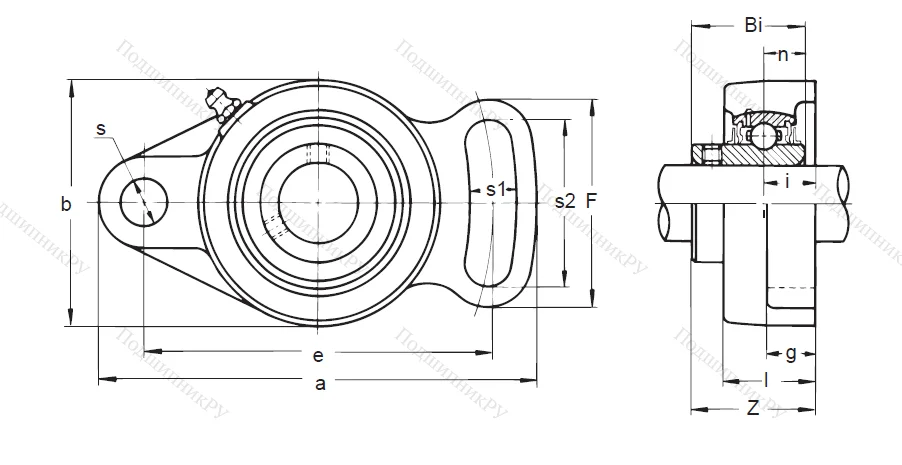 Подшипниковый узел UCFA 205