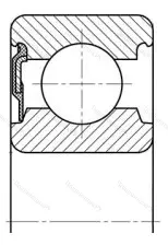 Подшипник 6313 RS размер 65x140x33 от производителя  SKF