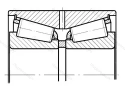 Модификация подшипника 597824МУ размер 120x195x126