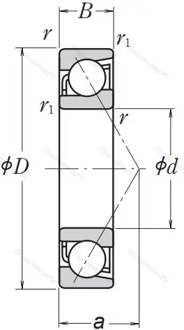 Однорядный шариковый подшипник