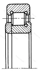 Модификация подшипника 5-492718Т1У размер 90x180x30 от производителя  ГПЗ-4