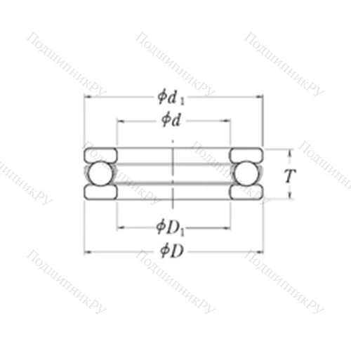 Подшипник шариковый упорный LT 9/16B