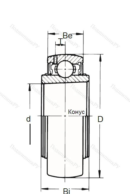 Корпусный подшипник UK 311