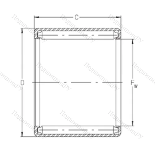 Подшипник игольчатый радиальный S 45