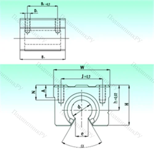 Подшипник шариковый линейный SBR 30-UU AS от производителя  NBS