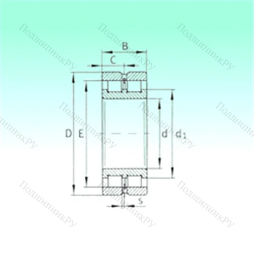 Подшипник роликовый радиальный SL 024976