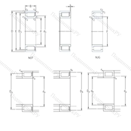 Подшипник роликовый радиальный NCF 29/1000V от производителя  SKF