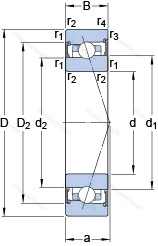 Подшипник S 71920 ACB/P 4A