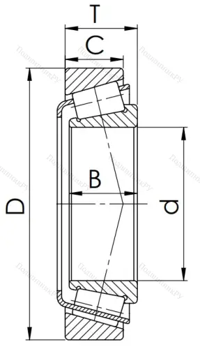 Конический роликовый подшипник 7510 (32210) в Кургане