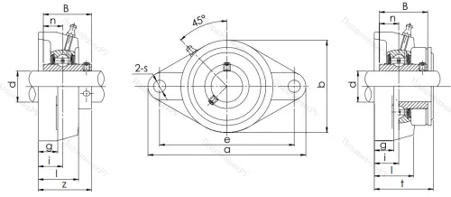 Подшипниковый узел UCFL 209 в Кургане
