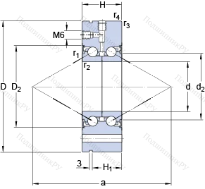 Подшипник BEAM 030080 C-2RSL