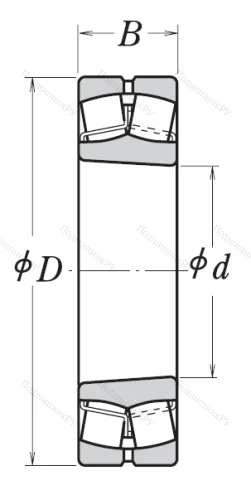 Сферический роликовый подшипник с конической посадкой на вал 22310 EAKE 4 от производителя  NSK