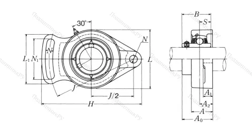 Подшипниковый узел UCFA 210 NSK в Кургане