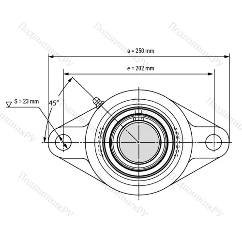 Подшипниковый узел UCFL 212 - Вал: 60 мм от производителя  LPZ