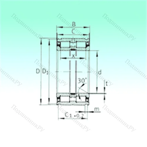 Подшипник роликовый радиальный SL 045008-PP