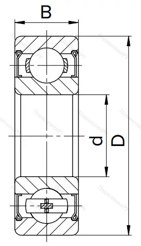 Дюймовый шариковый подшипник R 144 ZZ в Кургане