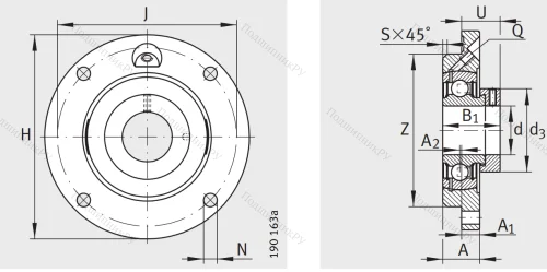 Подшипниковый корпус  GG.ME 12-N в Кургане